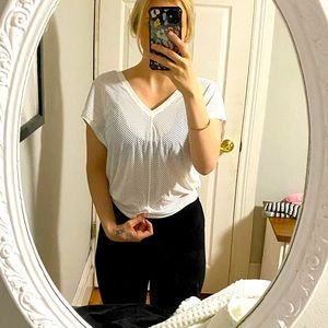 White lululemon sheer t shirt